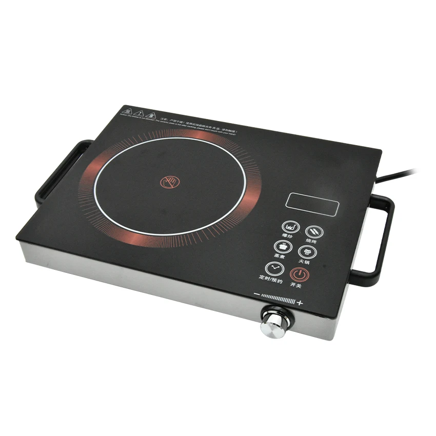 2200W Touch Control Waterproof Mini Electric Ceramic Stove Induction Cooker Microcrystalline Panel No Radiation Cooktop 220V
