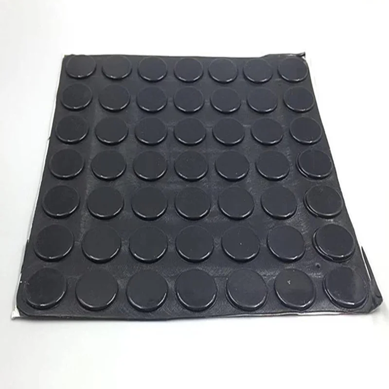 Clear Black anti slip silicone rubber plastic bumper damper shock absorber self-adhesive silicone feet pads 36pcs 15mm x 2mm