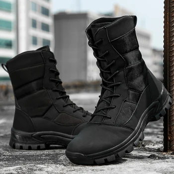 

2020 New Military Footwear for Men Good Quality Tactical Boots Men Camo Army Tactical Training Boots Rubber Boots For Mens