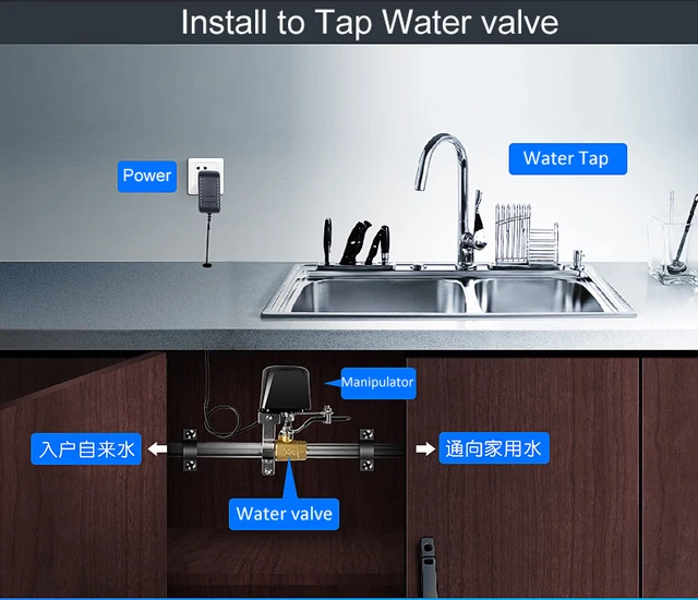 Tuya Smart Life WIFI Water Valve Smart Gas controller Timer Remote Control Garden Plant Irrigation Alexa Google Home Automation 6