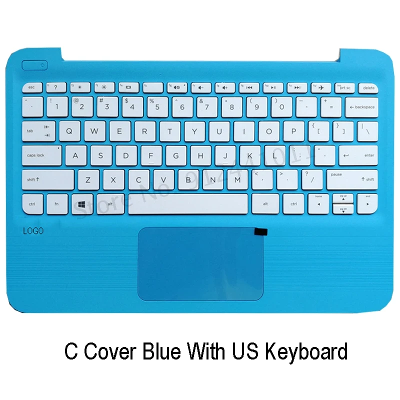 New Laptop LCD Back Cover For HP Stream 11-Y 11-Y010WM Series Front Bezel Palmrest US Keyboard A B C  Cover Blue White Purple best laptop cases