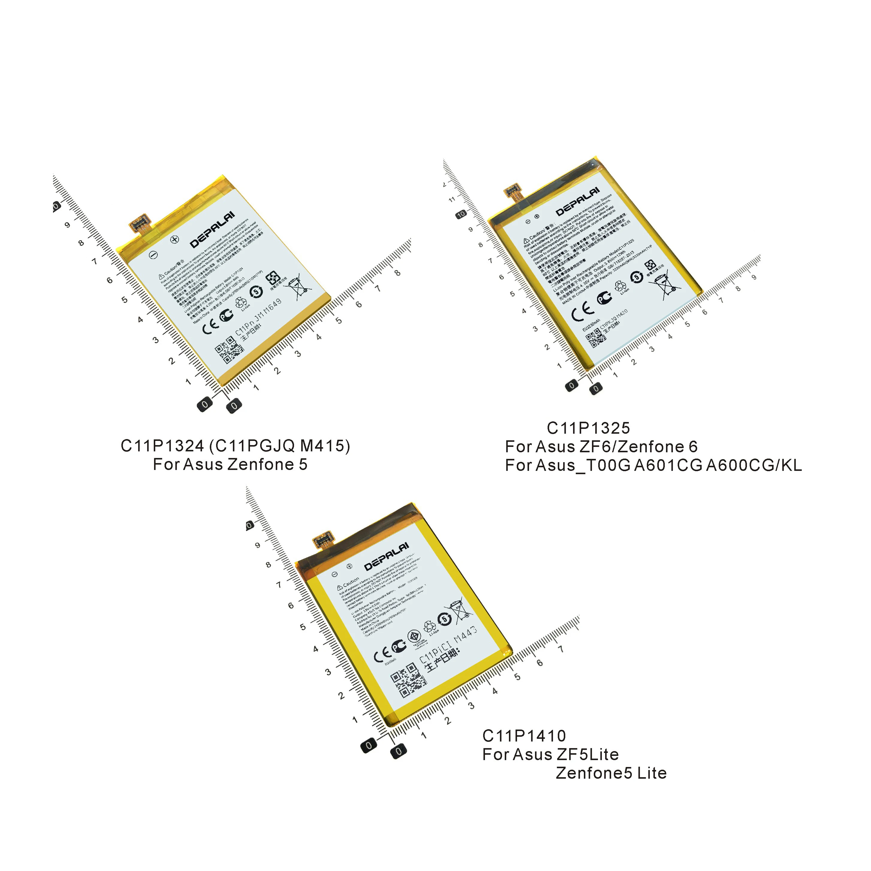 

Battery for Asus Zenfone 5, 6 Lite, ZF5Lite, ZF6, T00G, A601CG, A600CG, KL, C11P1324, C11P1410, C11P1325