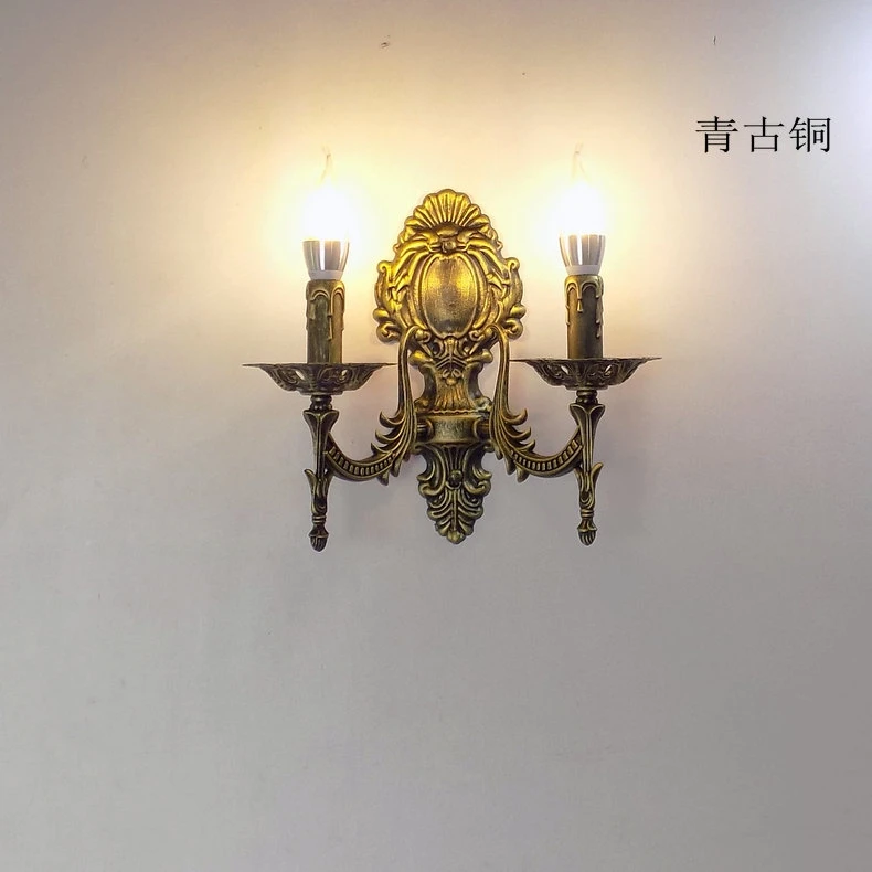 Европейский коридор прикроватное зеркало передняя комната отель чайный домик Кофейня модные свечи настенный светильник WJ121822