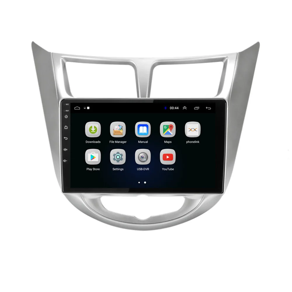 Четырехъядерный Android 8,1 для HYUNDAI Solaris Accent 2011-2013 мультимедийный стерео автомобильный dvd-плеер навигация gps радио