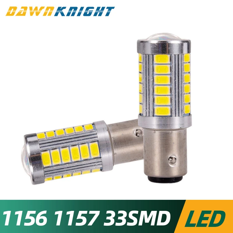 

2PCS 1157 1156 Led Car Tail Brake Light 5630 33SMD BA15S BAY15D Turn Signal Light Bulb P21/5W Fog Lamp
