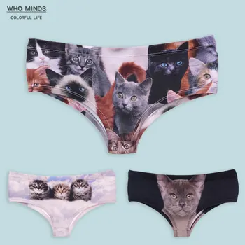 

Cat Pattern Seamless Sexy Underwear Women Panties Majtki Damskie Women's Panties Women Thong Cotton Culotte Femme Coton Panties
