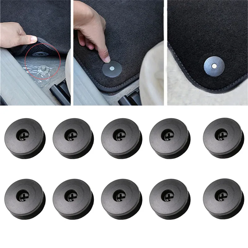10PCS Car Fastener Clips Antiskid Pad Foor Mat Skid Resistant Carpet Fixed Clamp For Nissan Peugeot Subaru Toyota Honda | Автомобили и