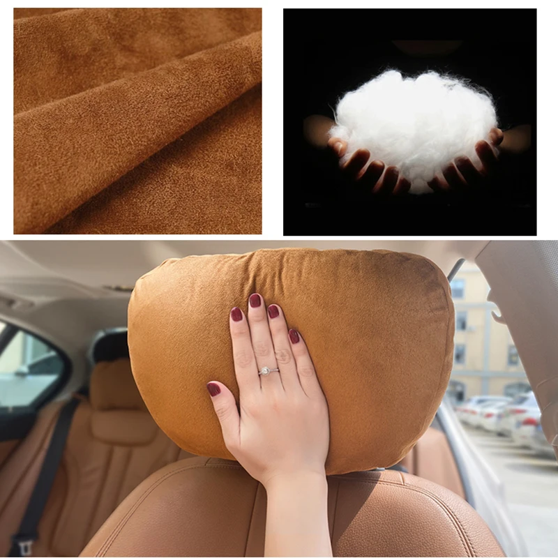 For Bmw X5 X6 X7 F15 F16 G05 G06 Accessories Car Neck Pillows Suede Head  Support Protector Headrest Backrest Auto Seat Neck Rest - AliExpress