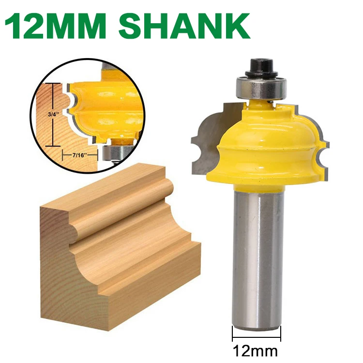12mm shank 1 шт. архитектурная Лепка фреза-1/" хвостовик 12 мм хвостовик линии нож деревообрабатывающий режущий шип резак для деревообрабатывающих инструментов - Длина режущей кромки: 12mm shank