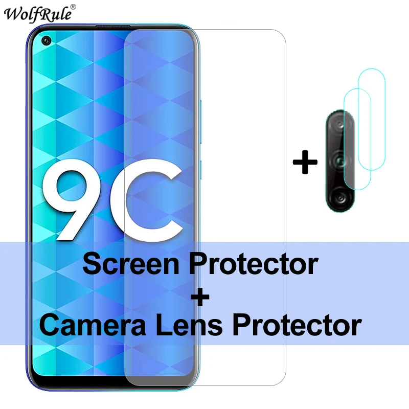 2 шт Защита экрана для Huawei Honor 9C стекло 9S 9A X10 8C Закаленное Защитная пленка телефона