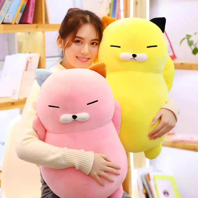 60 см Kawaii мягкая кошка Мягкая Милая кошка Милая подушка с животными мягкая мультяшная Подушка детский подарок плюшевая кукла игрушка