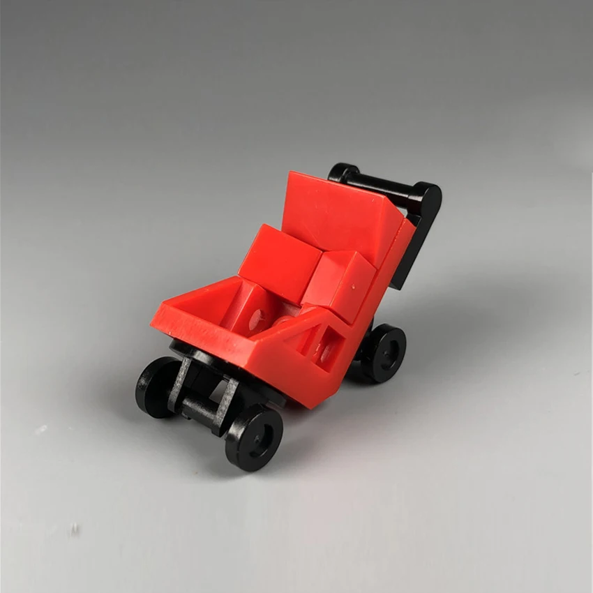 New Legoeds City Figure Accessories Building Blocks Baby Trolley Baby Bottle Car MOC Brick Set DIY Kits Toys For Children (1)