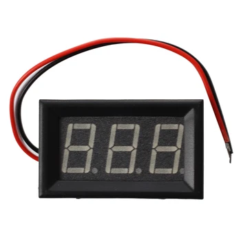 

Mini Panelmeter Voltage Voltmeter DC 0 - 200 V 20 mA Yellow Three Cables