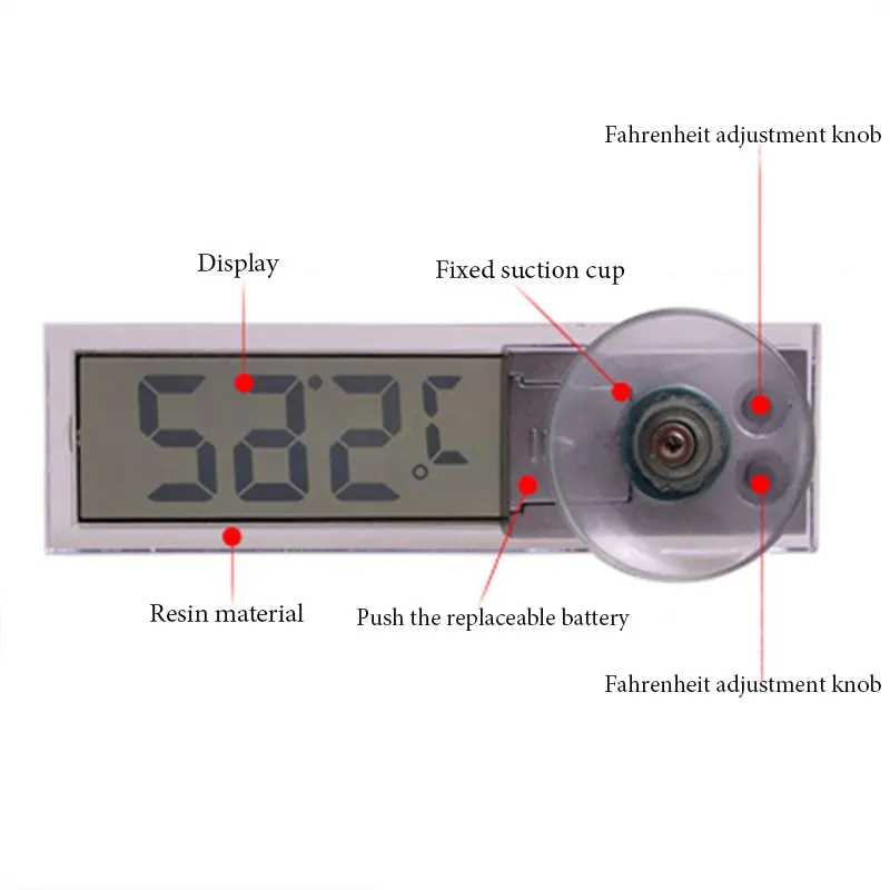 1 шт. автомобильный ЖК-цифровой термометр авто окно открытый энергосберегающий манометр смарт-номер дисплей температуры инструменты аксессуары