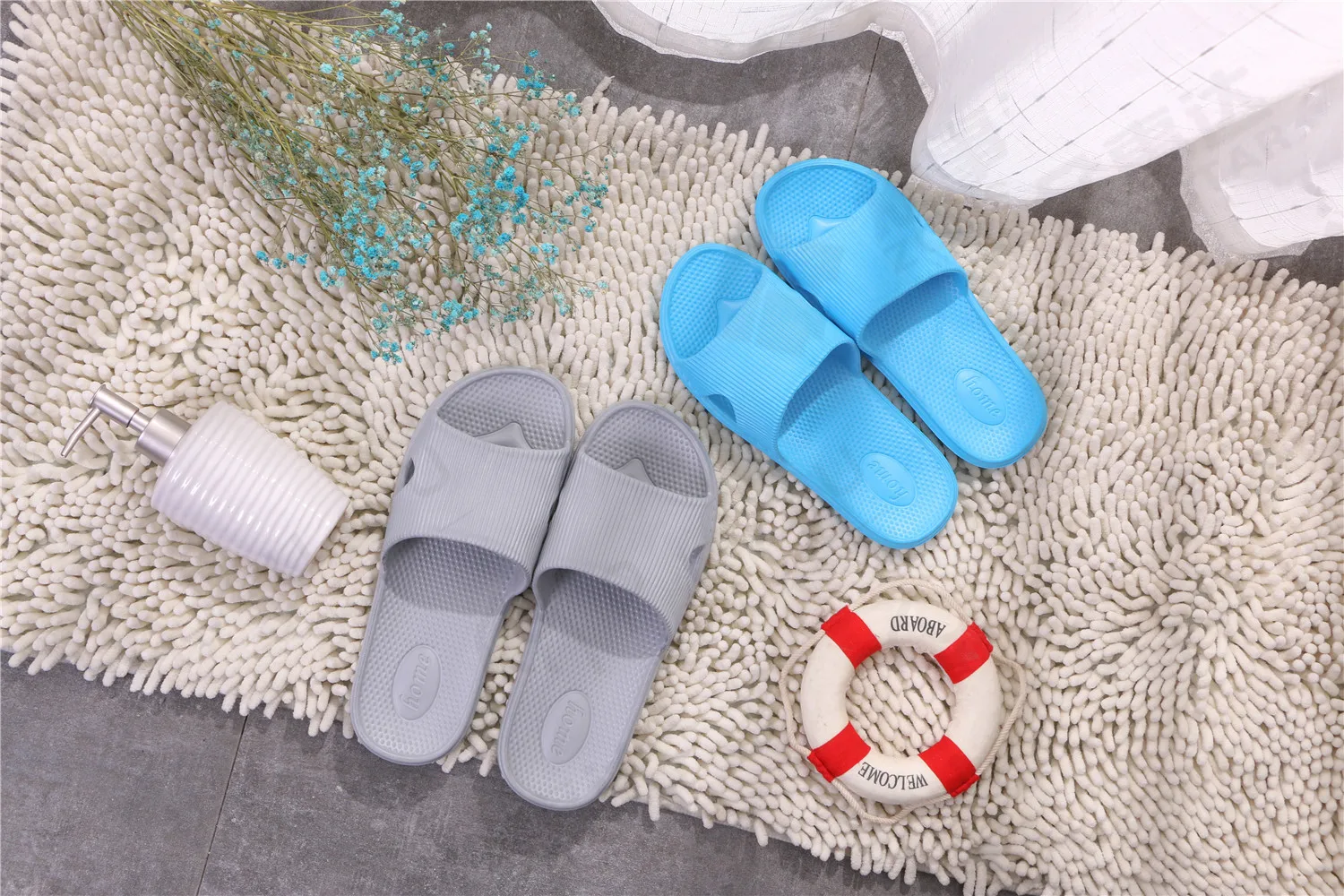 

Tasteless 2019 New Style Summer Hotel Toilet Anti-slip Plastic Slippers Bath Household Bathroom