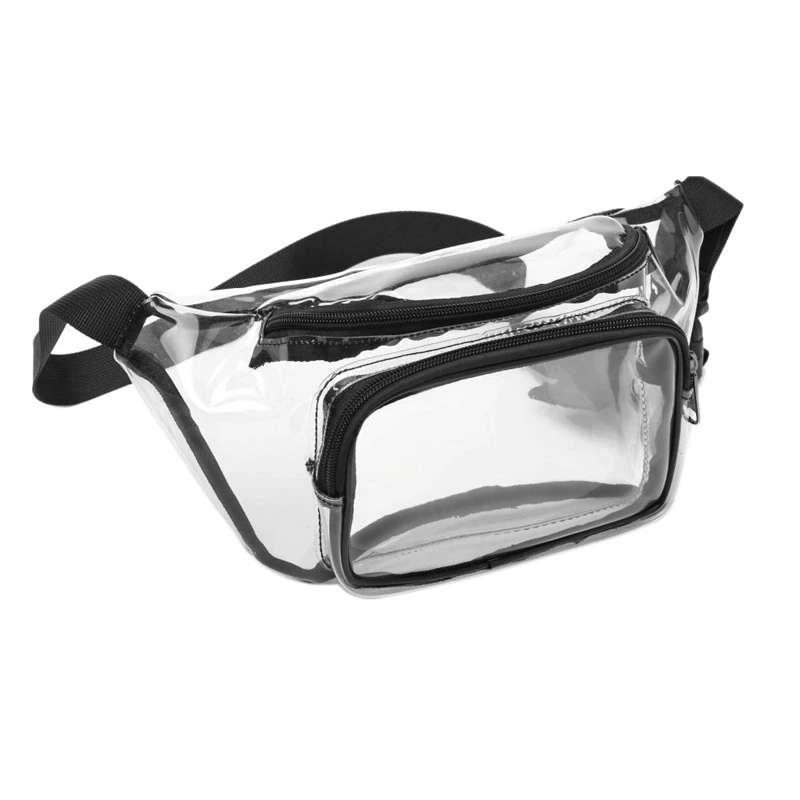 

Simple Transparent Waist Bags Waterproof Cute Waist Adjustable Bag for Women Men, Travel, Beach,,Concerts Bag