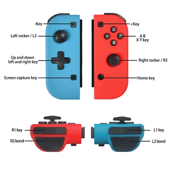 mando inalámbrico para Nintendo Switch, Control para Switch,Joystick con Bluetooth, giroscopio incorporado,Función despertar 3