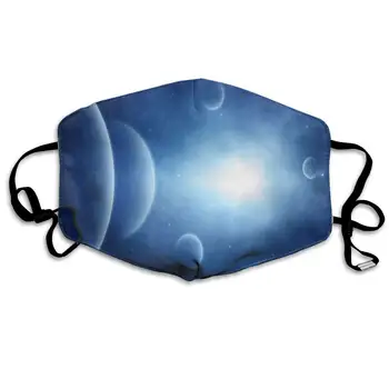 

Dustproof Washable Reusable Light Blue Space Mouth Cover Mask Protective Warm Windproof Mask