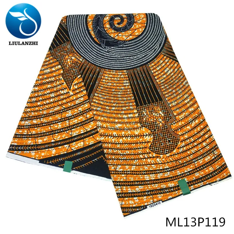 LIULANZHI принты Анкара Швейные восковые ткани 6 ярдов Хлопок нигерийский tissu печать Африканский Воск ML13P118-130