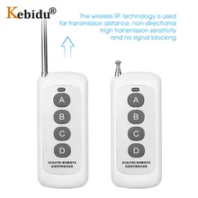 Módulo rf sem fio com controle remoto, código de aprendizagem 1527 controle remoto 433mhz longo alcance para lâmpadas porta portão