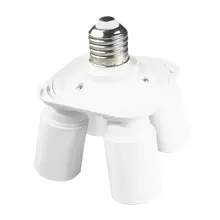 ICOCO, 1 шт., 100-240 В, E27-4E27, огнестойкий четырехсекционный конверсия лампы, держатель для студийных софтбоксов, разветвитель патронов