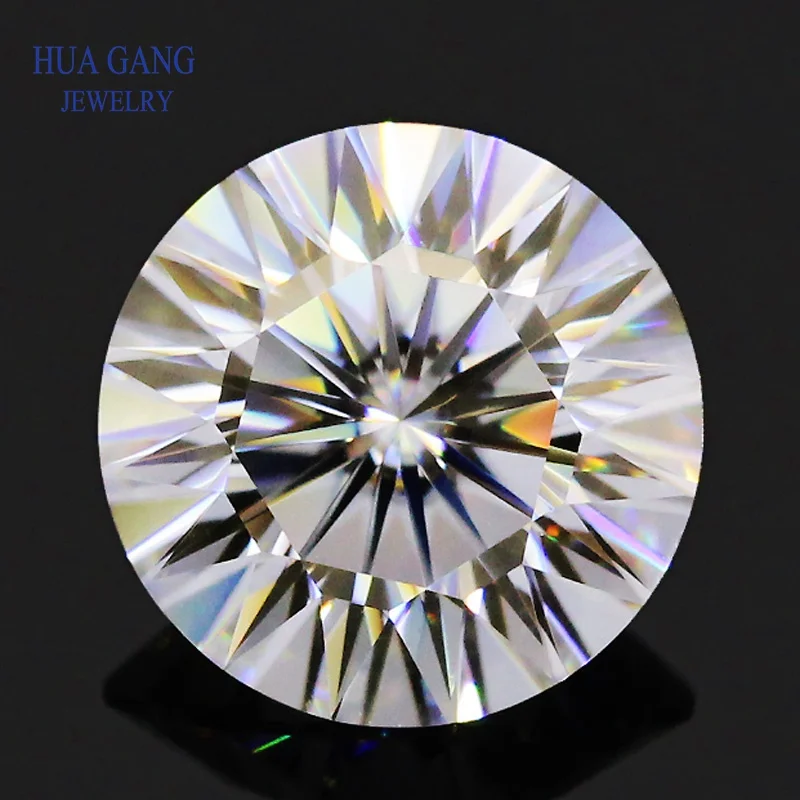 16 Heart And 16 Arrow Cut Moissanite stone1. 0 Carat D Color VVS 6.5mm Round Loose Moissanite Lab Grown Test Positive