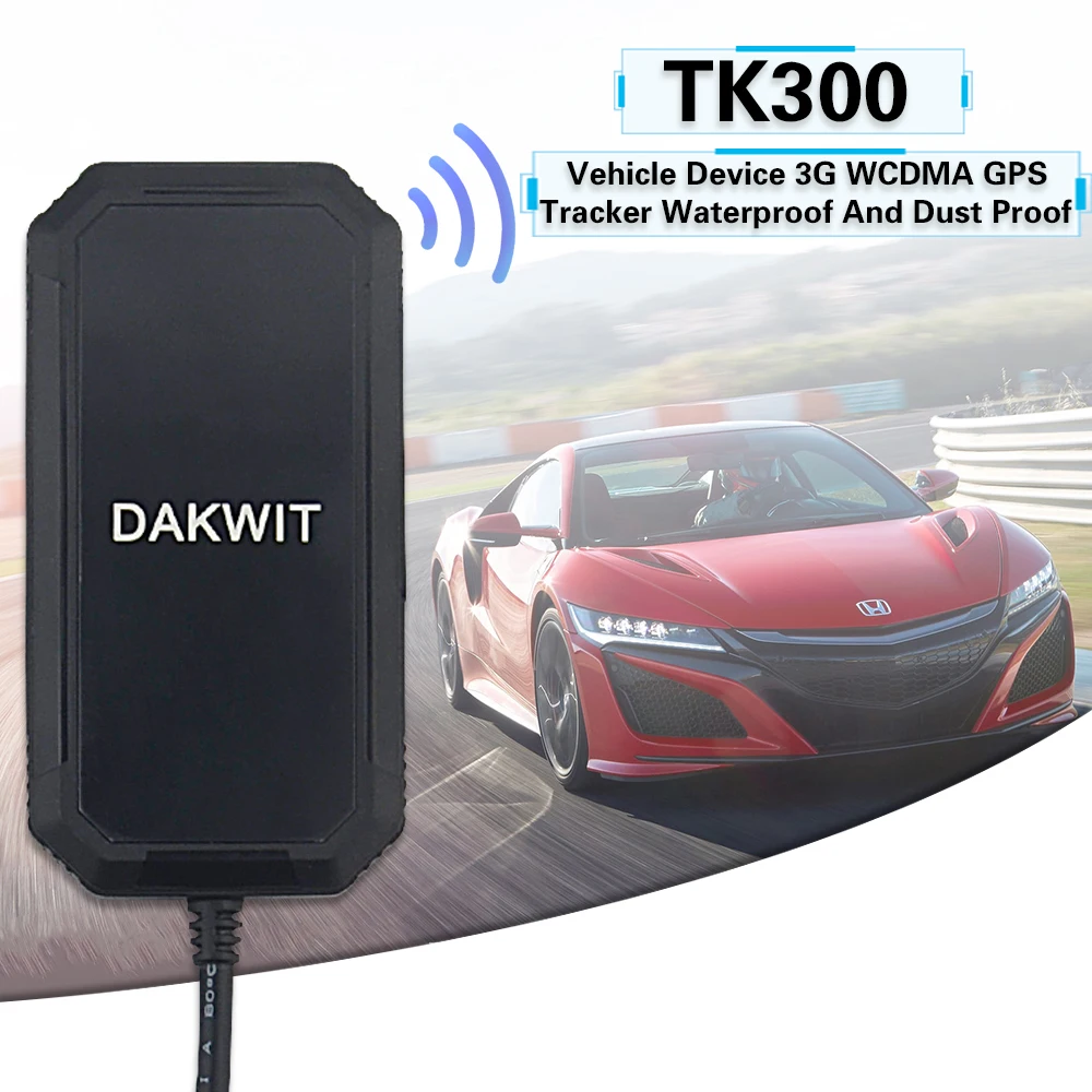 Легкое управление транспортным средством 3G WCDMA GPS трекер мини TK300 гео забор