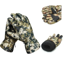 Зимние перчатки, зимние перчатки для катания на лыжах, мотоциклистов, водоотталкивающие перчатки на весь палец, флисовые термоперчатки для мужчин и женщин