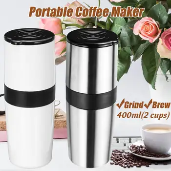 

New4 In 1 Capsule & Ground Mini Espresso Portable Coffee Maker Hot And Cold Extraction Usb Electric Coffee Powder Making Machine