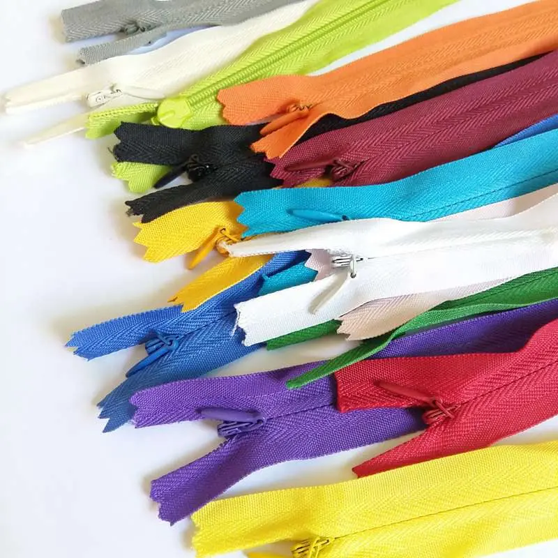 5Pcs/lot 3# 50cm Mix Color DIY Nylon Zipper Closed End Long Invisible  Zippers For Sewing Clothes Cushion Pillow Tailor - AliExpress