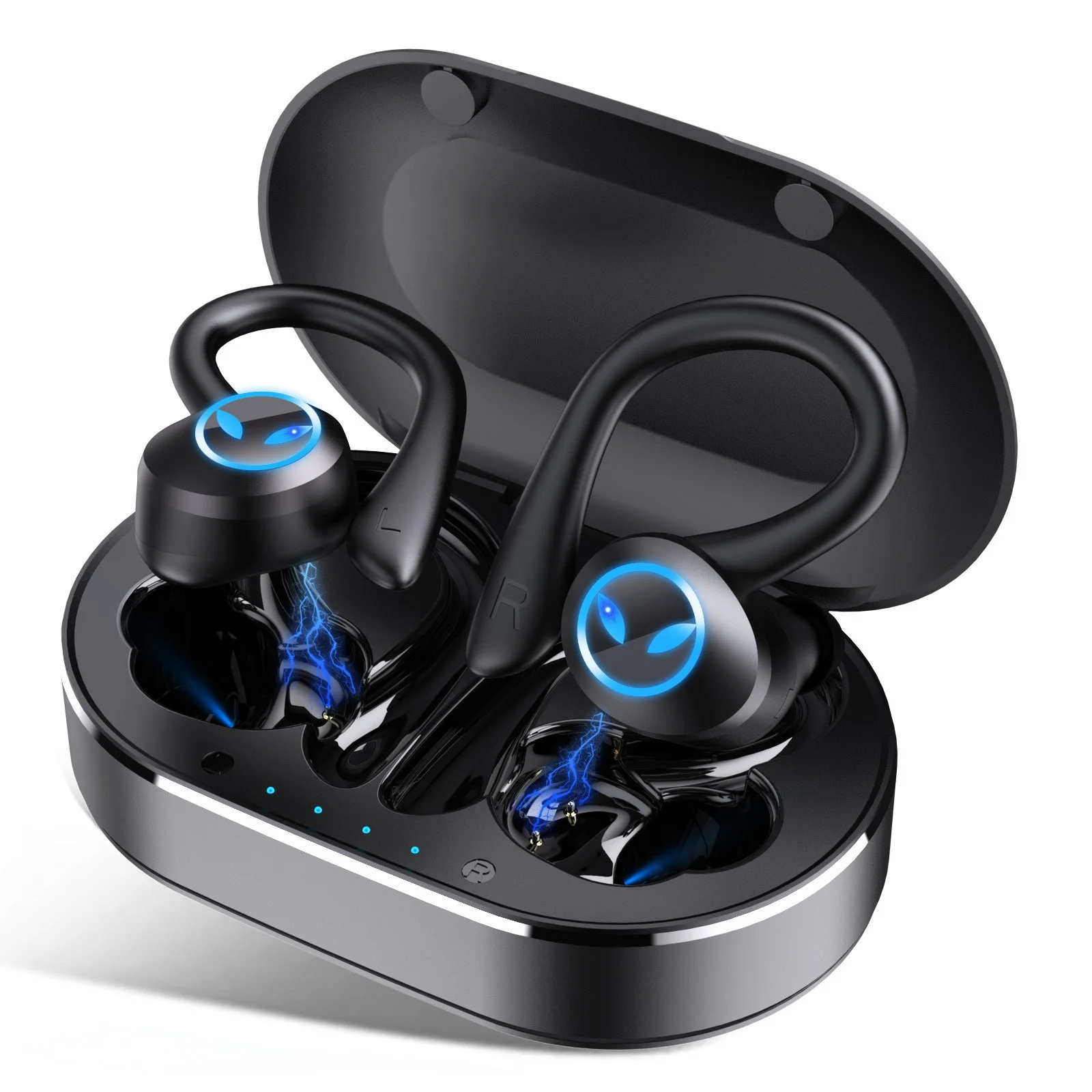 TWS-стереонаушники с поддержкой Bluetooth зарядным футляром и микрофоном | Электроника