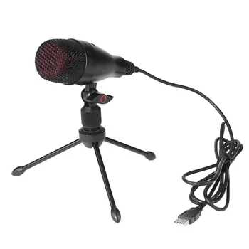 

For Live Streaming YouTube Video Conference Microphone Mic w/ Tripod Stand for Game Chat Studio Recording Broadcasting Mic 2020