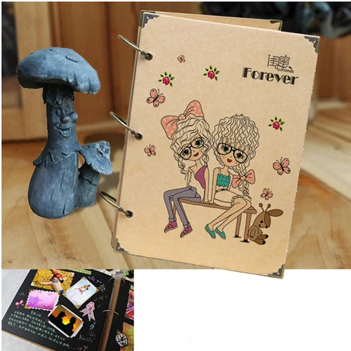 Craft Card Album9 Винтажный DIY альбом для скрапбукинга с отрывными листами, сделай сам, ручная работа, бумага для рукоделия, книга для памяти ребенка, фотоальбом для влюбленных, подарки на свадьбу, день рождения - Цвет: Craft Card Album9