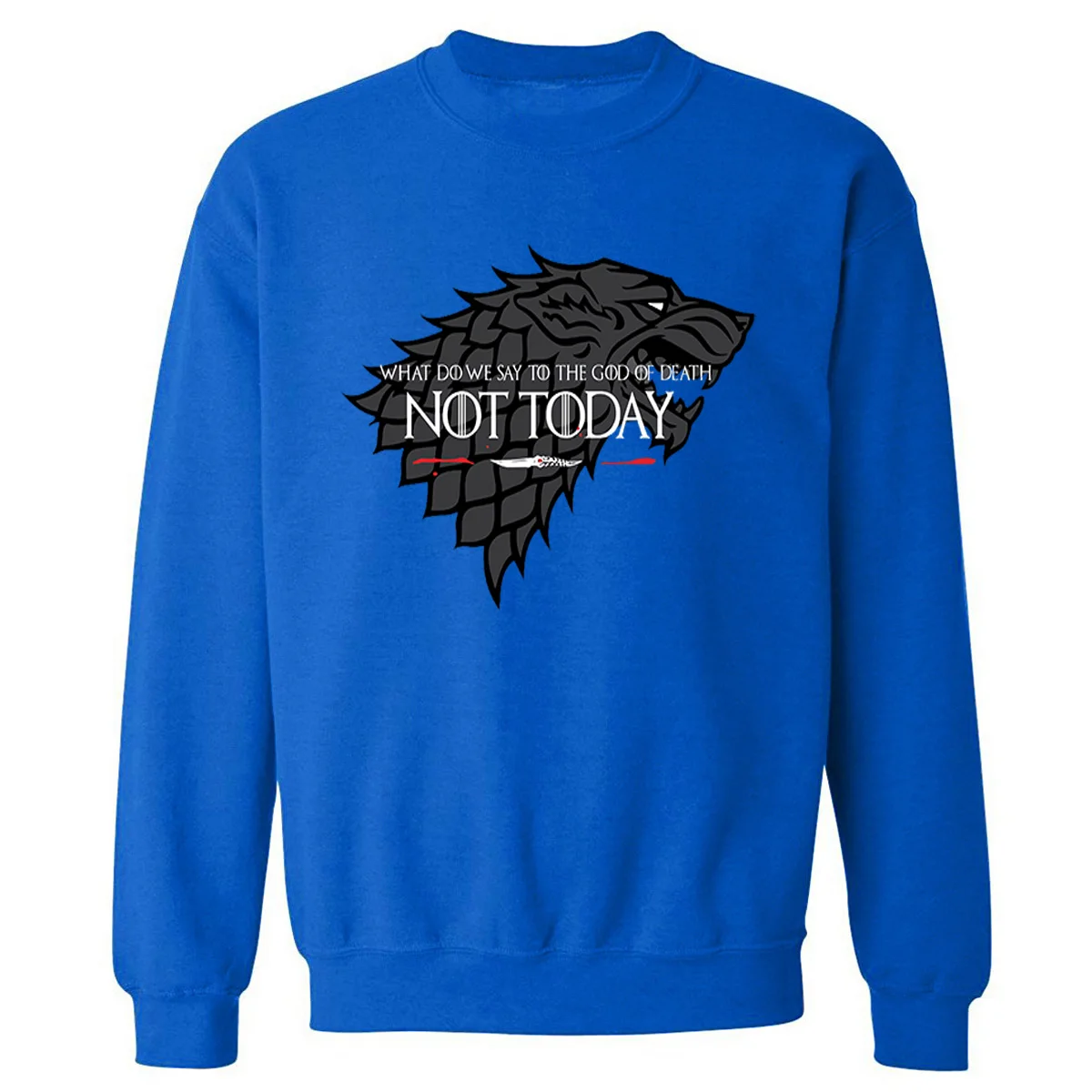 NOT TODAY Толстовка Мужская Игра престолов Толстовка ужасный волк мужские толстовки осень зима пуловеры Harajuku уличная
