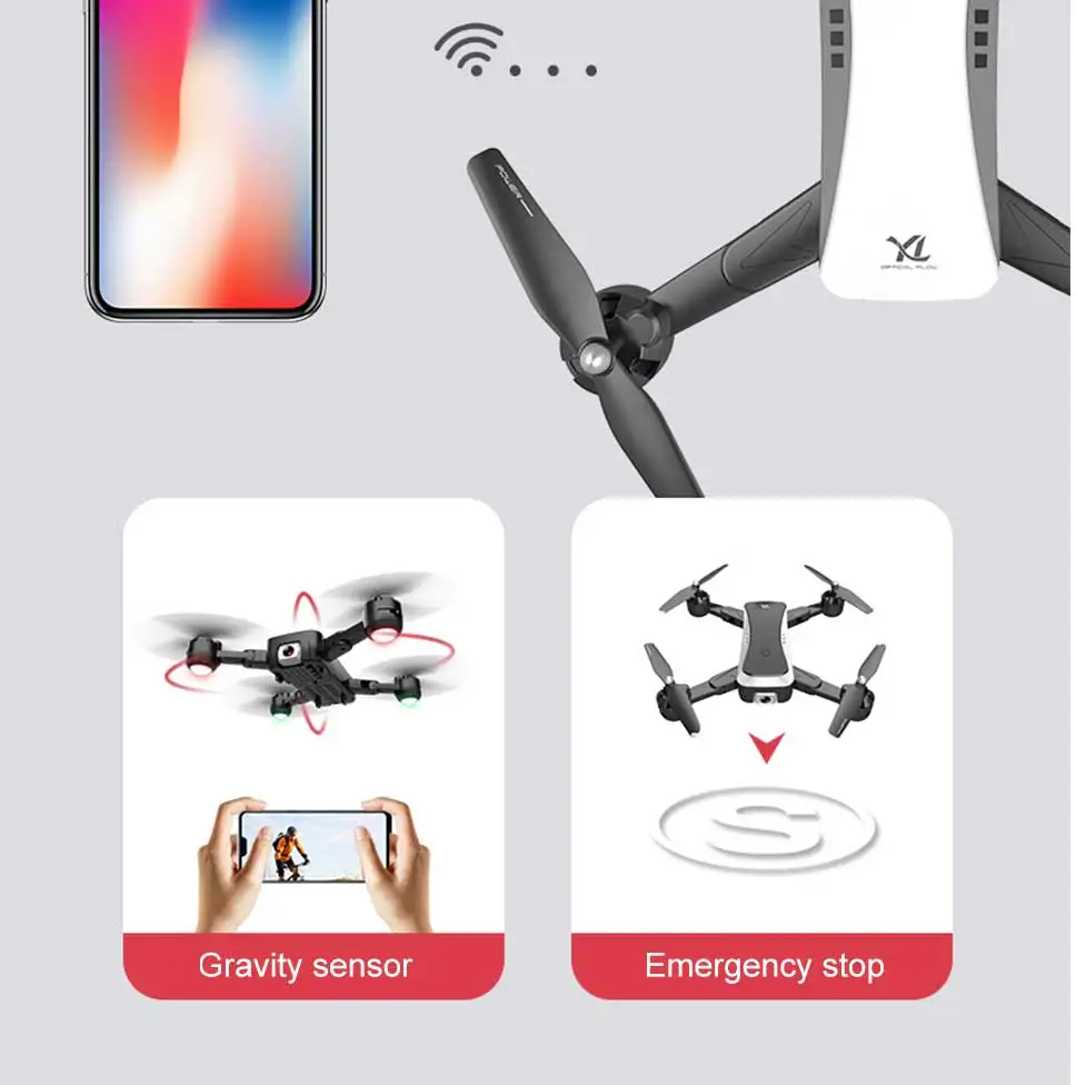 Дрон камера 4k HD WiFi FPV Квадрокоптер оптический поток hover высота держать двойной Вертолет камеры Дрон с камерой