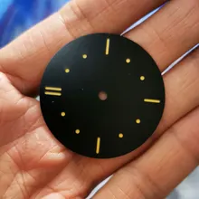 38,9 мм стерильные Светящиеся Часы Marks циферблат подходит для ETA 6497 ST 3600 ручной обмотки движения D47