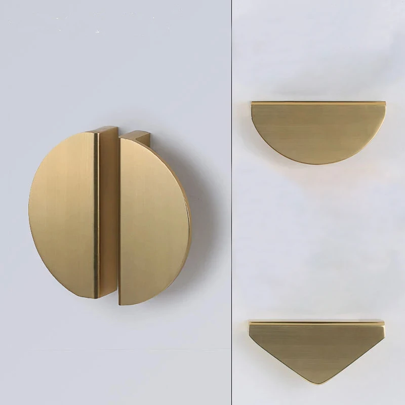 

Modern simplicity Zinc alloy Cabinet handles door pull Half round Drawer Knob Cabinet Pulls Drawer Cupboard Kitchen Handle