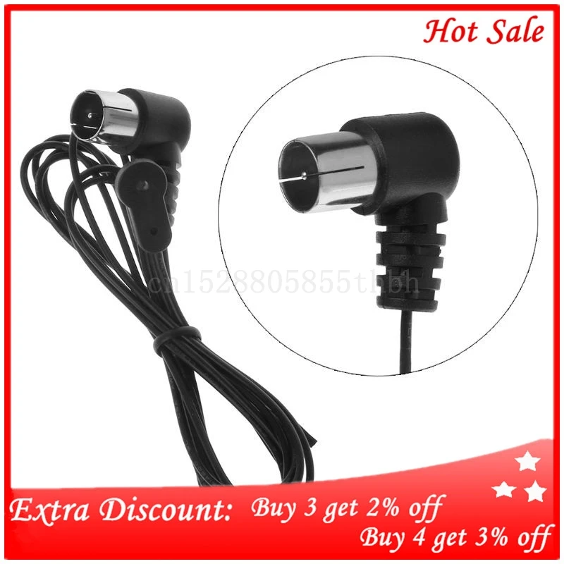 FM Radio Antenna F Adattatore 75ohm Unbal Maschio Coperta