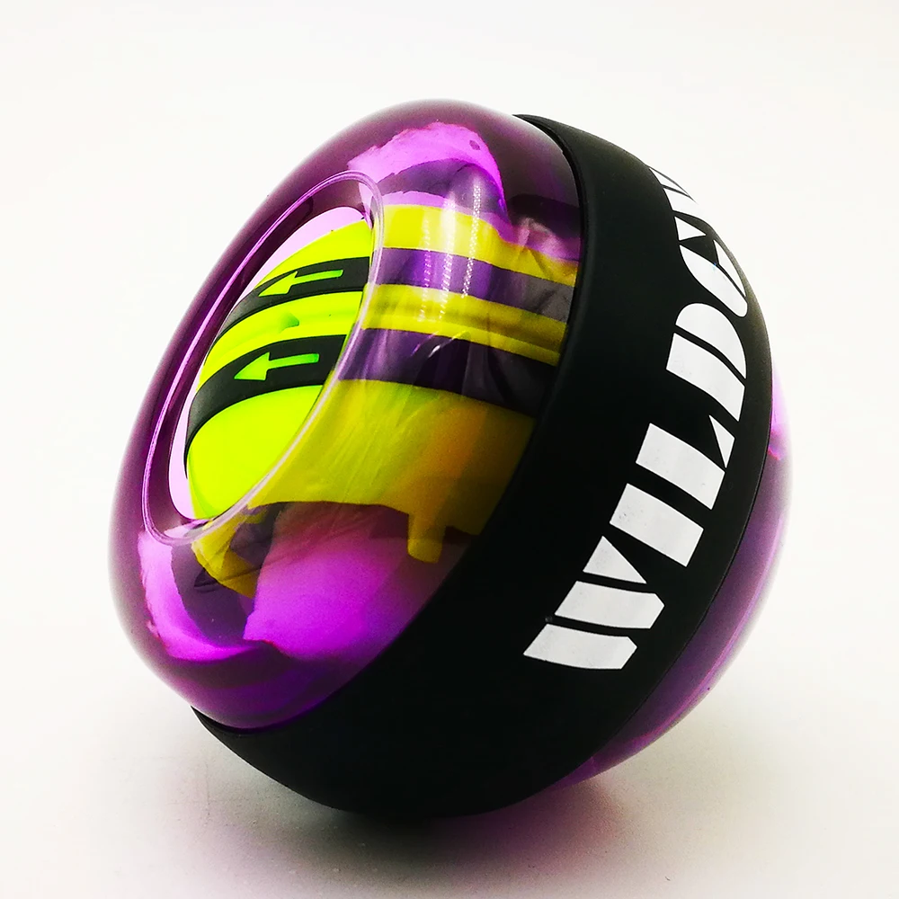 Фиолетовый Мощный кистевой шар гироскоп resbo power force ball power gyro тренажер powerball Гироскопический кистевой тренажер - Цвет: Фиолетовый