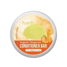 70 г натуральный Кондиционер для волос бар глубоко увлажняющий Восстанавливающий уход за волосами и кожей головы органический аромат мандарина мыло для ухода за волосами