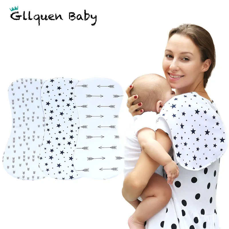 3 Pack Baby Burp Cloths 100 Organic Cotton Burp Clothes With Fleece