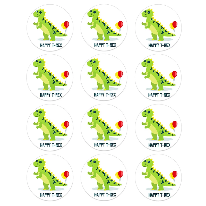 Pegatinas De Dinosaurios Para Niños - 2 Rollos, 500 Pegatinas Por Rollo, 2.5 Cm, Ideales Para Recompensas Y Decoración