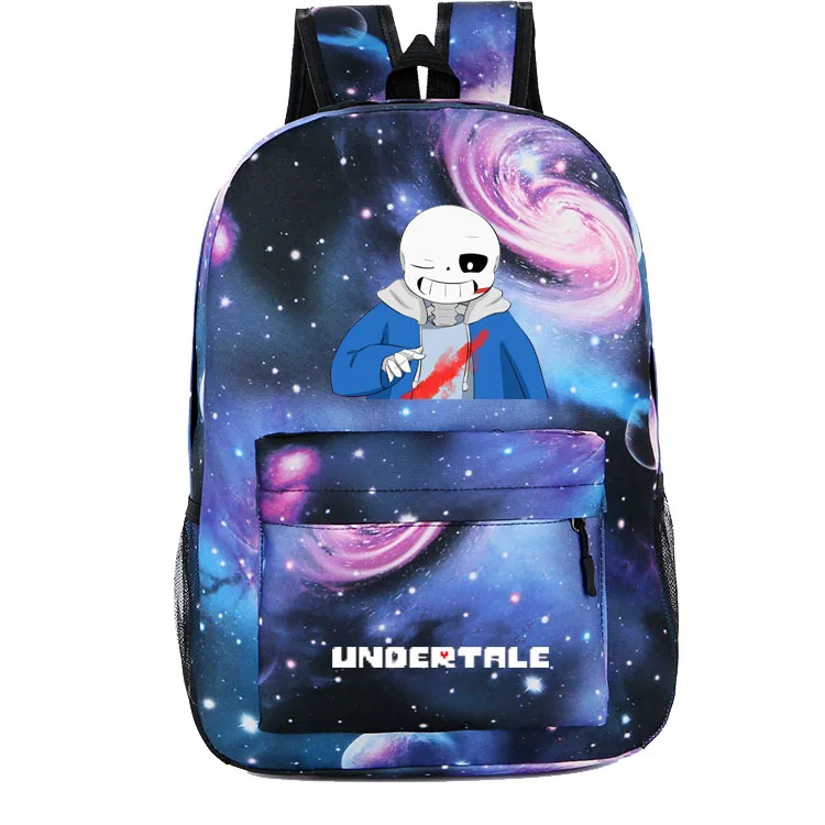 photo colour Аниме Undertale рюкзак для девочек мальчиков Книга сумка Sans для женщин mochila мужская дорожная сумка Undertale детей подростков школьные рюкзаки - Цвет: photo colour