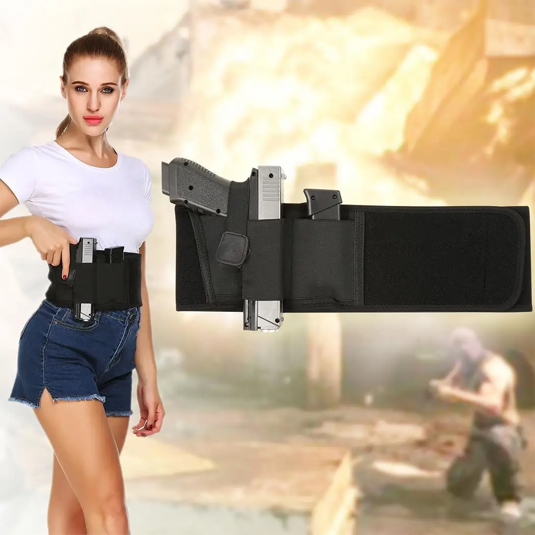 

Glock Holster Gun Case Tactical Abdominal Band Belly Pistolrfor Glock 17 19 22 Series and Most Pistol Handguns