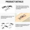 100 Set Invisible Sewing Hook and Eye Closure for Clothing Bra Jacket Hooks Replacement Sewing Craft Buckle Garment Accessories 6
