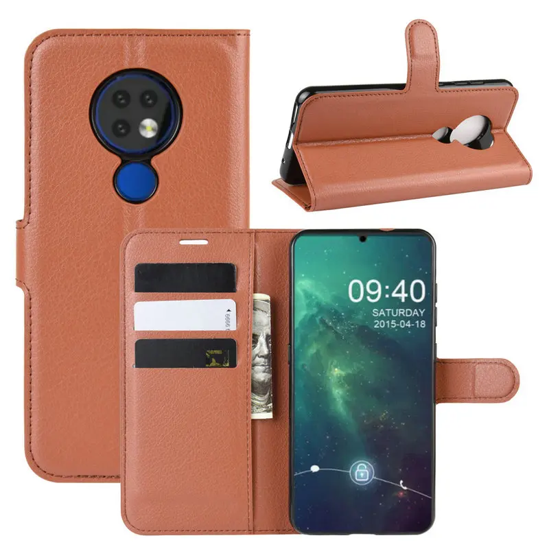 Роскошный кожаный чехол-книжка для Nokia 6 2 TA-1198 TA-1200 чехол 7 TA-1181 TA-1196 чехол-бумажник