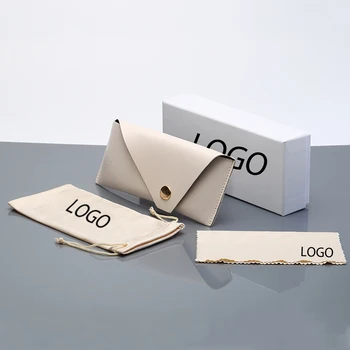 

Portable Unisex Sunglasses Case LeatherFashion Soft Bag Pouch Cloth Set Eyeglasses Box Protection Package Can Custom LOGO 50MOQ