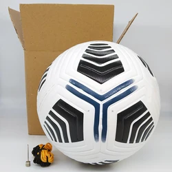 2020 2021 Black Soccer Ball Child Adult Team Football Match Training Balls Size 5 High Quality PU Seamless Custom LOGO Name
