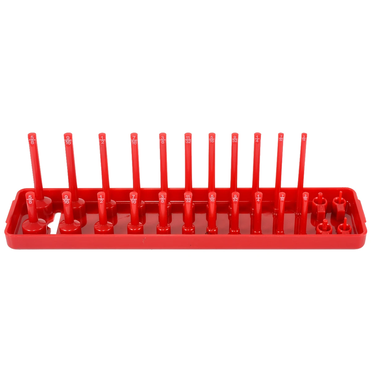 6pcs Garage Storage Tool Rack Holder Home Socket Tray 1/4'' 3/8'' 1/2'' Plastic Organizer Accessories Shelf Stand Metric SAE New