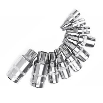 

10 Pcs/set Sockets Wrench Ratchets Adapters Tamper Proof Repairing Accessories